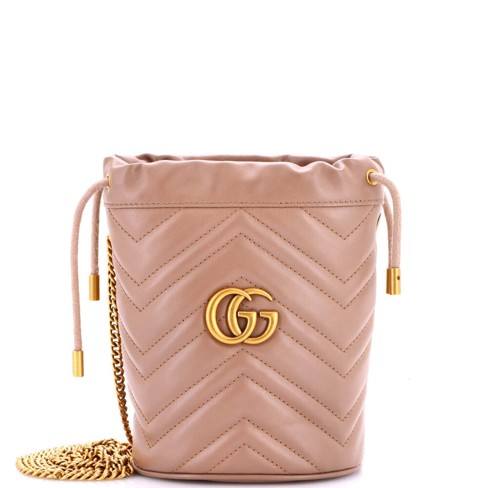 Gucci Gg Marmont Bucket Bag Matelasse #263814G11B
